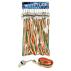 Irische Metallpfeife 5,5 cm mit 80 cm x 2 cm Umhängeband – langlebiges Musikinstrument