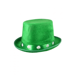 Irish Topper Hut für Erwachsene mit Shamrock Band - Filz St. Patrick'S Day Zubehör