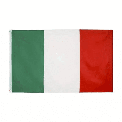 Italienische Flagge 90x150cm - Hochwertige Nationalfahne für Innen- und Außendekoration