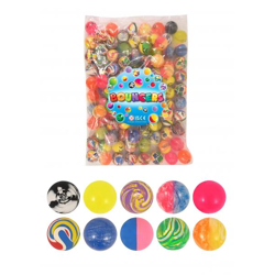 Jet-Bälle 3,3 cm, 10 verschiedene Farben, Hochsprung-Kleinbälle für Spiele