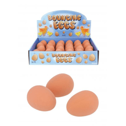 Jet-Ball, Eiförmig, 5,4 cm, Braun - Robustes Hüpfspielzeug für Kinder und Haustiere