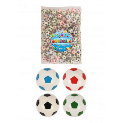 Jet-Ball Fußball 3,3 cm, 4 verschiedene Farben, Mini-Sprungbälle für Kinder