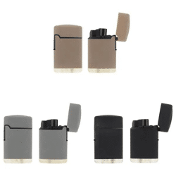 Jet-Flammen Feuerzeuge, 4er-Set - Soft Touch Oberfläche, Ergonomisch, Schnellzündung