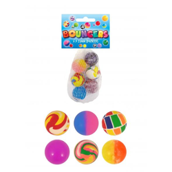 Jetball, 2,5 cm, 6 verschiedene Motive – Kleiner Sprungball für Kinder