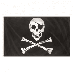 Jolly Roger Flagge, Groß 5Ft X 3Ft, Robust & Wetterfest