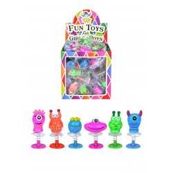 Jump-Monster-Spielzeug, 4-5 cm – 6 Designs, bunte Springfiguren für Kinder