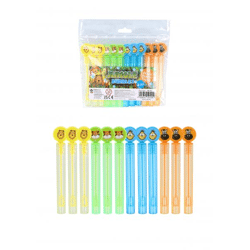 Jungle Bubble Party Tube 4ml, 10,5cm - 4Er Set Kindergeburtstag & Partyspiele