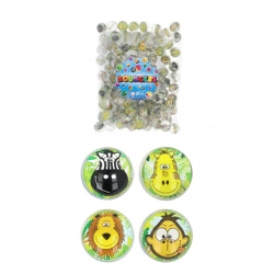 Jungle Jet Ball, 3,3 cm, 4 verschiedene Farben – Spielball für Kinder