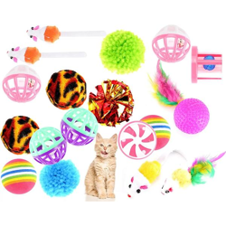 Katzenspielzeug Set - Spielzeug für div. Katzen zur Beschäftigung & Selbstbeschäftigung Maus - Spiel & Spaß mit dem Haustier