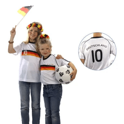 Kinder Deutschland Fußballtrikot mit Wunschnummer – Spielbereit