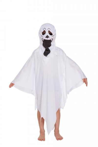 Kinder Geist Kost&uuml;m Medium (7-9 Jahre) - Spukges Halloween Outfit