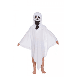 Kinder Geist Kostüm Medium (7-9 Jahre) - Spukges Halloween Outfit