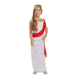 Kinder Göttin Kostüm, Mittelgroß 7-9 Jahre - Mädchen Verkleidung Für Karneval & Fasching