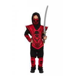 Kinder-Ninja-Kostüm klein, Größe 4–6 Jahre – perfekt für Karneval und Dekoration