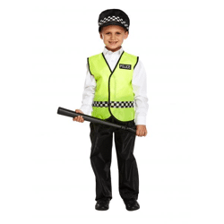 Kinder Polizeikostüm Medium, Verkleidung Für Jungen & Mädchen, 7-9 Jahre