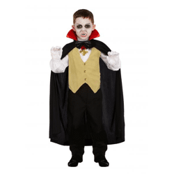 Kinder-Vampir-Kostüm, klassische Größe, 10–12 Jahre – Halloween-Verkleidung