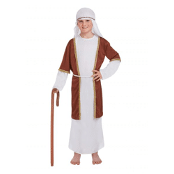 Kinderkostüm Großer Brauner Hirte, Größe 10-12 Jahre