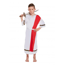 Kinderkostüm Römischer Kaiser, Mittel 7-9 Jahre, Historisches Verkleidungs-Outfit