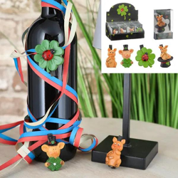 Klammern, mini Figuren Viel Glück, 4/s, ca. 6 cm - Charmante Glücksbringer-Accessoires