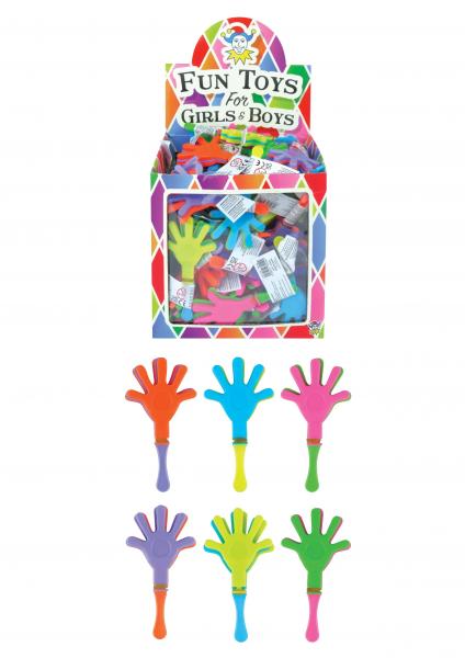 Klatschh&auml;nde, 9 cm, 6 verschiedene Farben