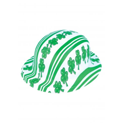 Kleeblatt Bowlerhut Aus Kunststoff Für Erwachsene - St. Patrick'S Day Kostümzubehör