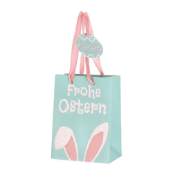 Kleine Geschenktüte 'Frohe Ostern', 14cm Hoch – Ideal für Osterüberraschungen