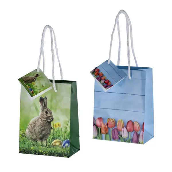 Kleine Oster-Geschenkt&uuml;te f&uuml;r zarte Geschenke, Ca. 14 cm, 2er-Pack