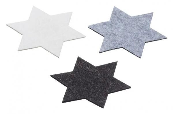 Kleine Sternf&ouml;rmige Untersetzer, Set aus 3, Dekorativ, 15cm Durchmesser