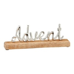 Kleiner Advent-Schriftzug auf Fuß – Festliche Dekoration, 10cm Höhe