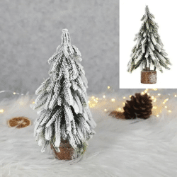Kleiner Wintertannenbaum, Festliche Miniatur-Deko, Ca. 27cm Hoch