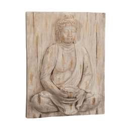 Small Buddha wall relief, Design 1, approx. 45x58x15cm - Harmonious room decoration
