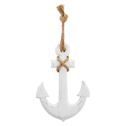 Kleines Nautisches Ankerbild, 20x30cm - Maritime Tau-Wandkunst