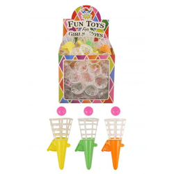 Klick-Fang-Spiel, 12 cm, 3 verschiedene Farben, Fangspielzeug für Draußen