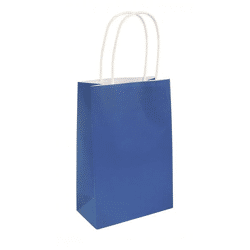 Königsblaue Tasche mit Henkel, 14x21x7 cm - stilvolles Accessoire