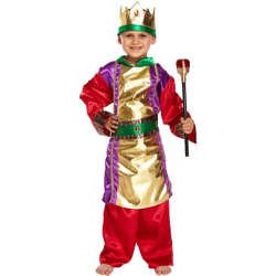 Königskostüm für Kinder, klein (4–6 Jahre) – Krippenspiel-Verkleidung