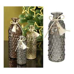 Kompakte Klare Glasvase, 16,5cm Hoch – Vielseitiger Dekorationsakzent