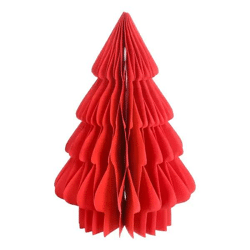 Kompakter Roter Honeycomb Tannenbaum, Freistehend, Klein, 20cm