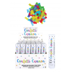 Konfetti-Kanone 20 cm, Papier-Konfetti-Shooter für Feiern & Partys