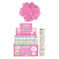 Konfetti-Kanone It'S A Girl, Rosa Papierstreifen, 20cm - Perfekt für Baby-Party