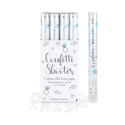 Konfetti Kanone Weißes Papier, 50cm - Party Popper Für Feiern & Events