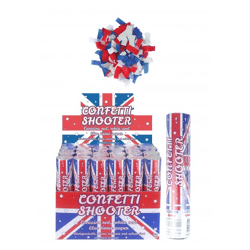 Konfetti-Shooter Union Jack 20cm – Party-Kanone mit britischem Flair