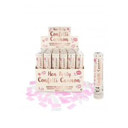 Konfettikanone für den Junggesellinnenabschied, 20 cm, Papier – festlicher Konfetti-Shooter