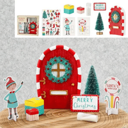 Kreatives DIY Wichtel Tür Set, 9-teilig - Perfekt für fantasievolle Deko-Projekte