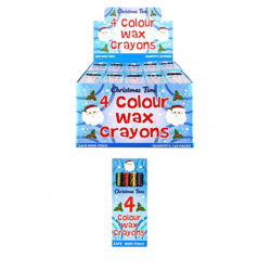 Kreidewachs-Weihnachtsset, 4-teilig, 8 cm - Weihnachtsgeschenk in Box