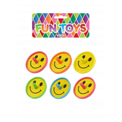 Kreisel Smile 4 cm – 5 verschiedene Farben, fröhliche Kreisel für Kinder