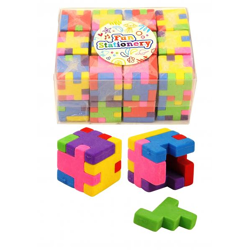 Kubus-Radiergummis, 2,7 cm – Präzises Radieren, ideal für Schule und Büro