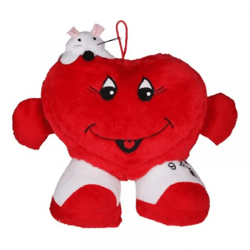 Cuddly plush heart 