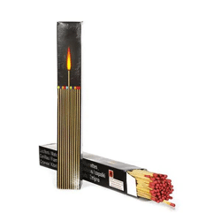 Lange Kaminstreichhölzer, 50er-Pack, Je 20cm, Ideal für Kamine und Grills