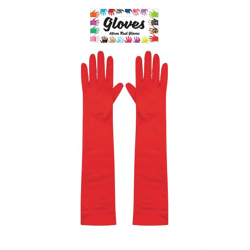 Lange rote Handschuhe 45 cm für Erwachsene – elegante Accessoires für die Abendgarderobe