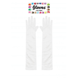 Lange Weiße Handschuhe 45cm für Erwachsene - Elegante Abendgarderobe-Accessoires